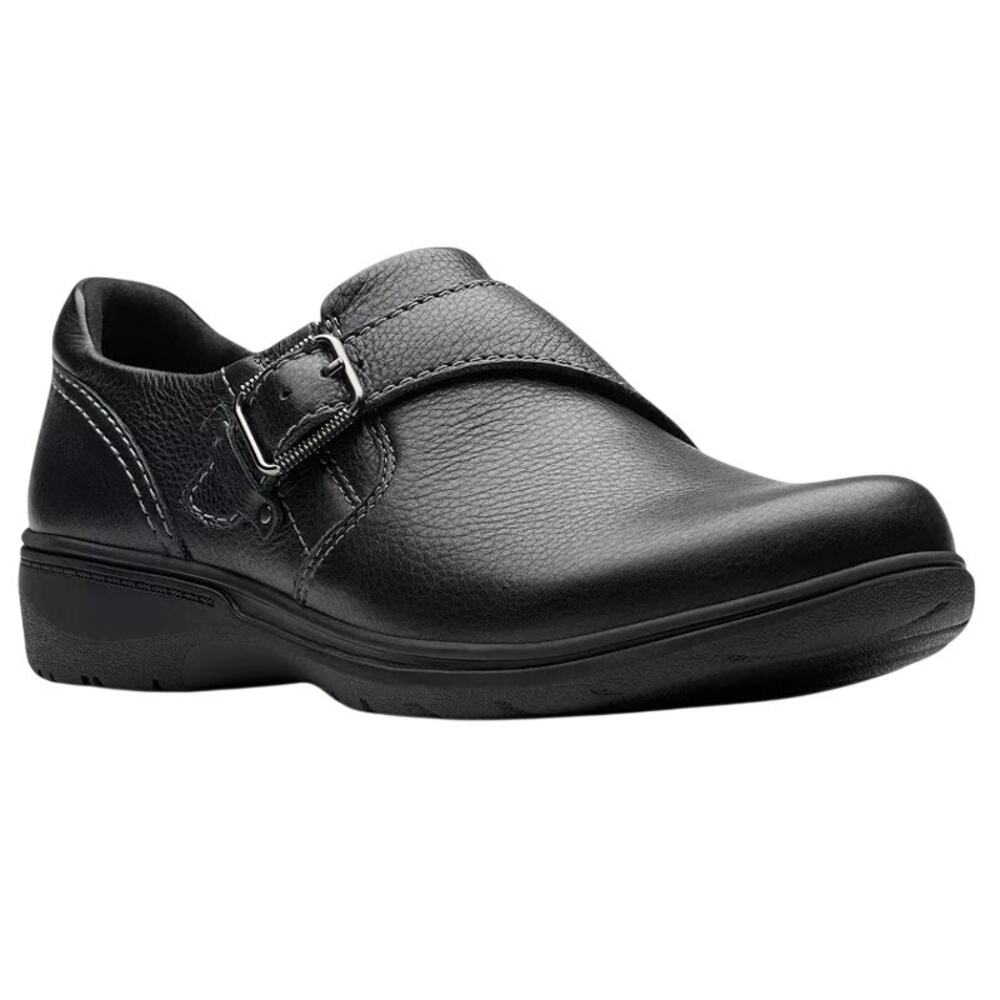 Clarks Womens Carleigh Jazz Shoes US 11 M EU 42.5 Black Leather NWOB